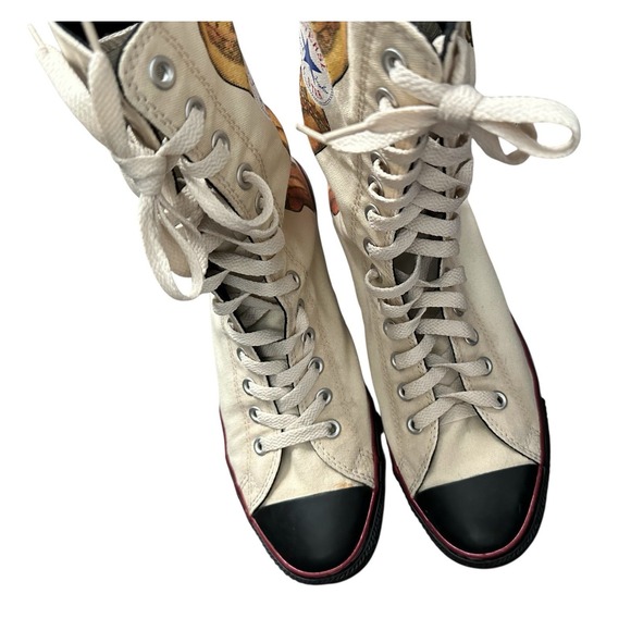 RARE Converse Chuck Taylor All Star Sailor Jerry Pin Up Hi Top Shoes Men's 10 - Picture 9 of 14